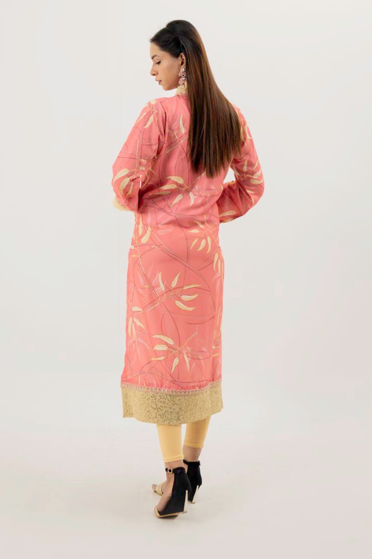 SILK SHAMOS ZARI PINK DRESS