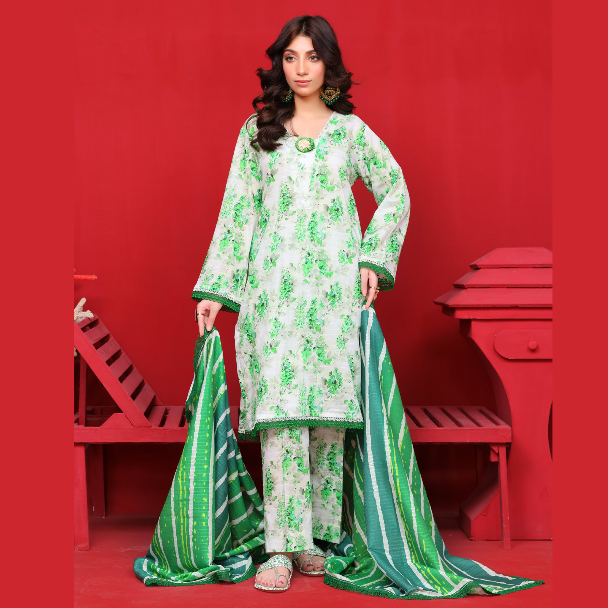 Gul-e-Sabz 3 Pcs Suit