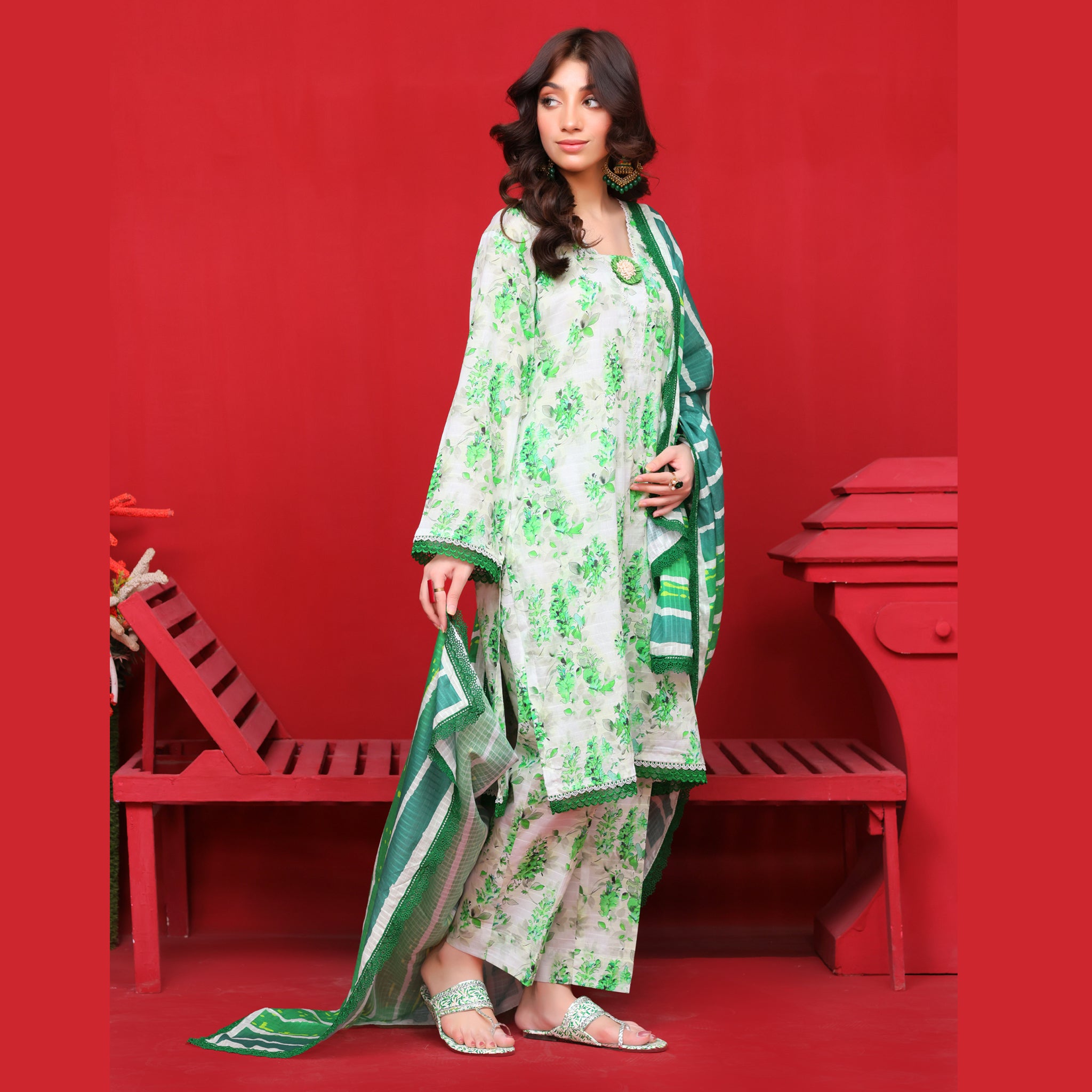 Gul-e-Sabz 3 Pcs Suit