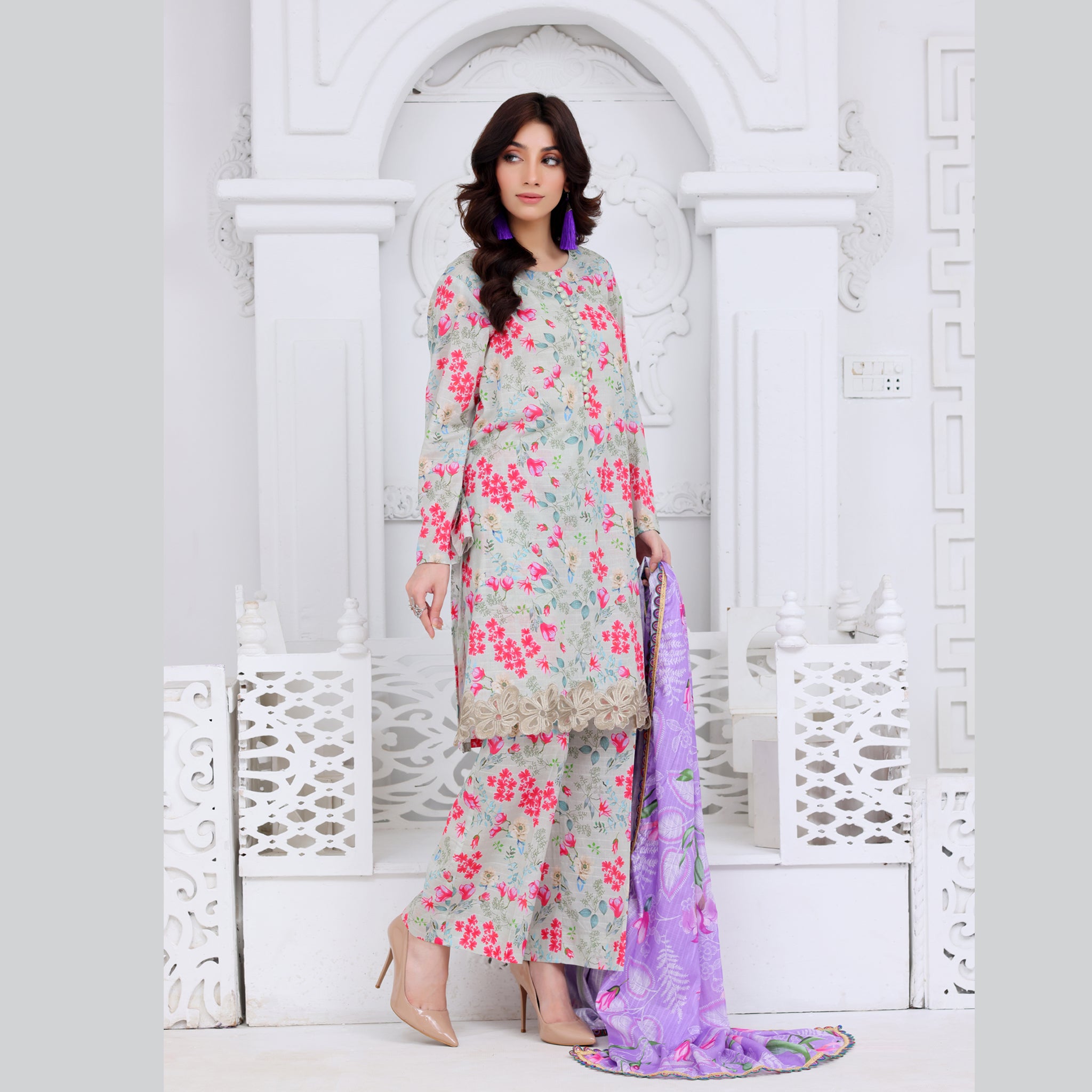 Noor-e-Banafshi 3 Pcs Suit